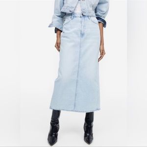 Bloggers favorite sold out denim midi skirt